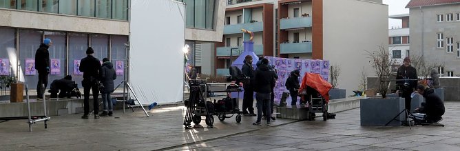 Vorbereitungen f&uuml;r die Dreharbeiten (Foto: nnz)