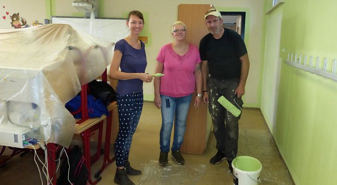 Flei&szlig;ige Helfer (Foto: privat)