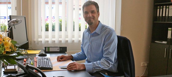 Seit zwei Monaten im Amt: Oberb&uuml;rgermeister Kai Buchmann (Foto: Angelo Glashagel)