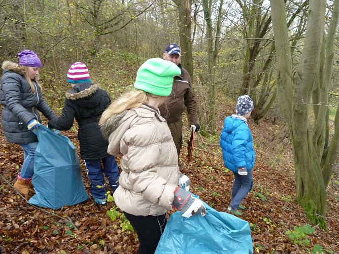 Junior Ranger r&auml;umten auf (Foto: Anja Apel)