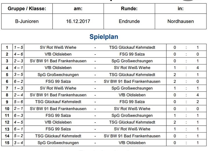 VfB Oldisleben Hallenkreismeister der B-Junioren (Foto: NTKFA) VfB Oldisleben Hallenkreismeister der B-Junioren (Foto: NTKFA)