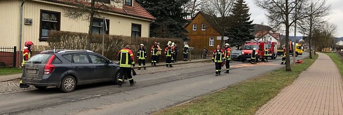Unfall in Niedersachswerfen (Foto: nnz)