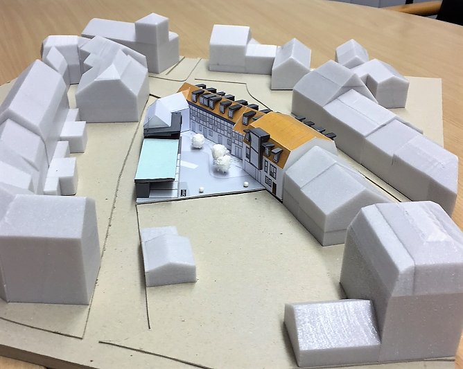 Blick in den Wohnhof (Foto: SWG Nordhausen) Blick in den Wohnhof (Foto: SWG Nordhausen)