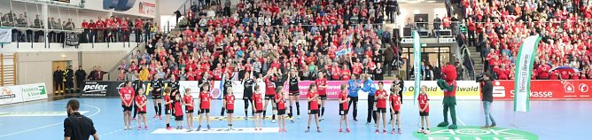 Spitzenspiel THC gegen SG BBM Bietigheim (Foto: Angelo Glashagel)