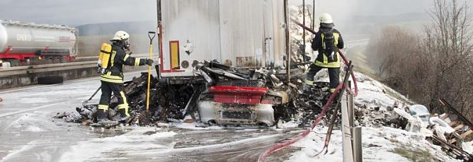 T&ouml;dlicher Unfall auf der A 38 (Foto: S. Tetzel)