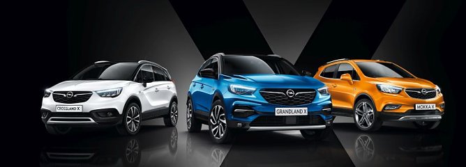 Beliebte X-Familie von Opel: Crossland X, Mokka X und Grandland X. Sie werden die Hauptakteure beim Angrillen am Samstag sein (Foto: Fischer/Autohaus Peter)