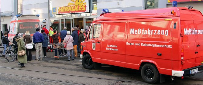 Einsatz im Herkules-Markt (Foto: privat)