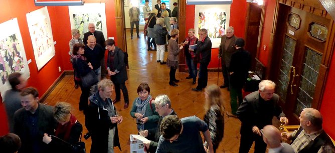 Im Kunsthaus wurde der Grafikpreis verliehen (Foto: Hans-Georg Backhaus)
