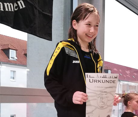 &Uuml;berraschung in Halle: Lenka Krist (Foto: Katrin Berndt)