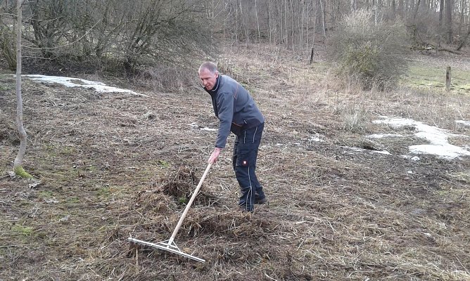 Mahd im Moor, BUND Nordhausen im Einsatz (Foto: Bodo Schwarzberg)