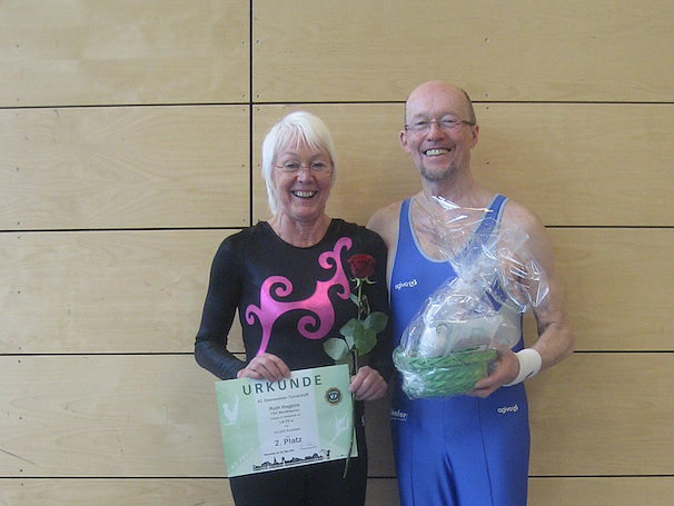Wie schon in den vergangenen Jahren starteten Ruth Hagene und Frank Lahn ihren ersten Wettkampf der Saison beim traditionellen Turnertreff mit &uuml;ber 300 Teilnehmern im brandenburgischen Eberswalde (Foto: TSV Nordhausen)