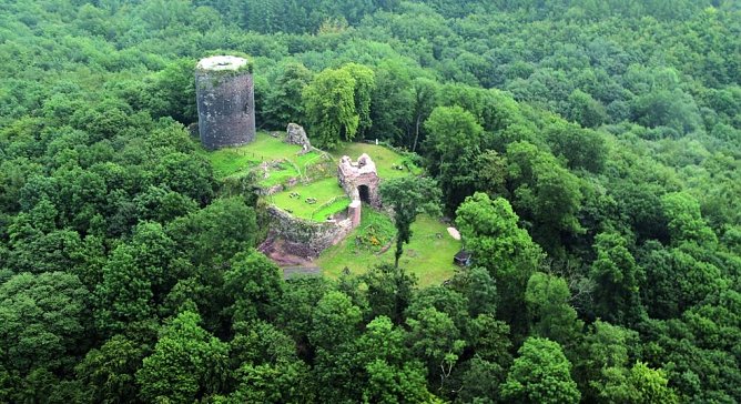 Die Ebersburg von oben (Foto: Moser)