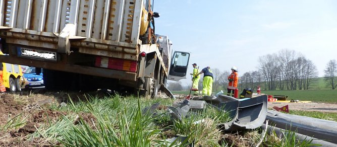 Von der Fahrbahn abgekommen (Foto: nnz)
