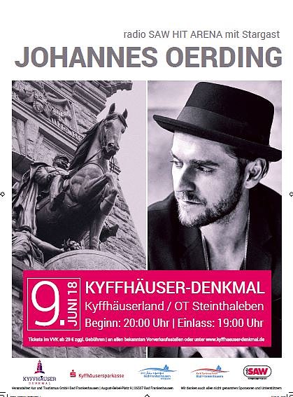 radio SAW HIT Arena mit dem Stargast Johannes Oerding (Foto: Stadtmarketing Bad Frankenhausen)