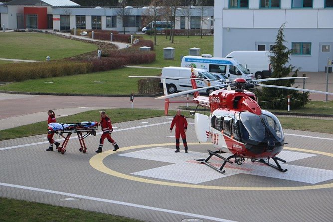 Christoph 37 ist gelandet (Foto: SHK)