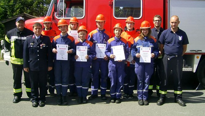 S&uuml;dharzer Feuerwehrnachwuchs ist ger&uuml;stet (Foto: M. Bernsdorf)