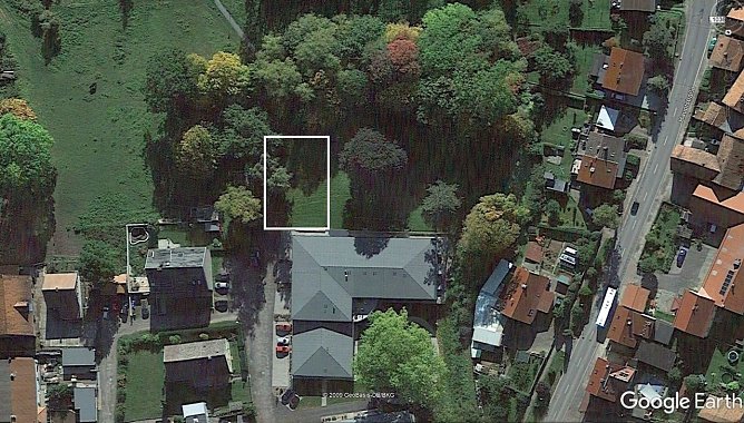 Hier k&ouml;nnte der Anbau errichtet werden (Foto: Google Earth)