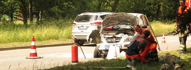 Gegen Lichtmast gekracht (Foto: nnz)
