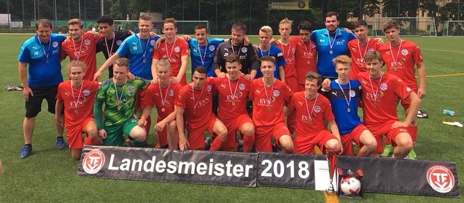 Die A-Junioren sind Landesmeister (Foto: H. R&uuml;drich)