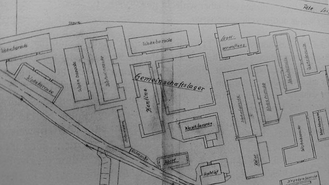 Skizze des Gemeinschaftslagers (Foto: Archiv Sch&auml;fer)