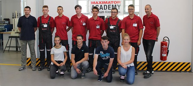 Maximator begr&uuml;&szlig;t seine Auszubildenden.  (Foto: &copy;Maximator GmbH)