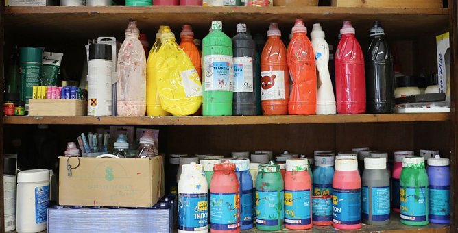 Staatssekret&auml;rin zu Besuch an der Jugendkunstschule (Foto: Angelo Glashagel)