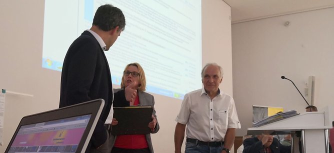 OB und BM im Gespr&auml;ch (Foto: nnz)