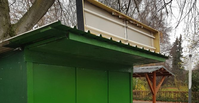 Der Weihnachtsmarktstand von Klaus Polle (Foto: privat)