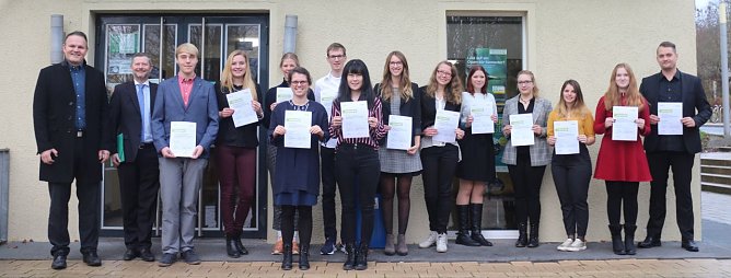 16 Studierende der Nordh&auml;user Hochschule wurden heute mit dem Deutschlandstipendium ausgezeichnet (Foto: Angelo Glashagel)