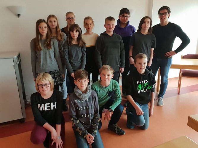 Die besten Sch&uuml;ler jeder Jahrgangsstufe traten am 14.11.2018 in der Regionalrunde gegen die Konkurrenz von Herder- und Humboldt-Gymnasium an (Foto: Silvia Schulze)