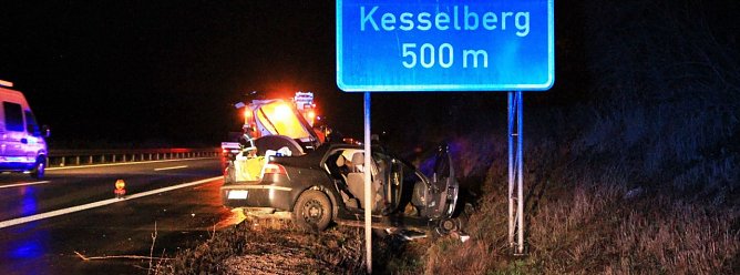 Unfall auf der A38 (Foto: S. Dietzel)