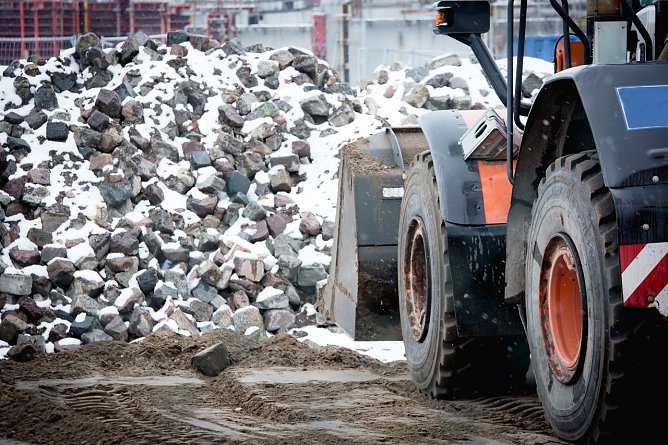 Winterbaustelle (Foto: IG Bau)