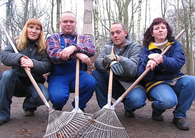 Theresa Geiseler, Enrico Wittig, Andy Hartmann und Claudia Scholz (v.l.n.r.) haben f&uuml;r ein ordentlic (Foto: psv)