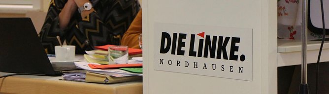 Die Nordh&auml;user Linke er&ouml;ffnet ihren Kommunalwahlkampf (Foto: Angelo Glashagel)