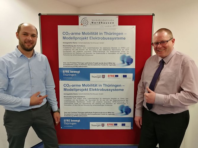 E-Busse in Nordhausen werden vom Land gef&ouml;rdert (Foto: Marco Bachmann, Stadtwerke Nordhausen)