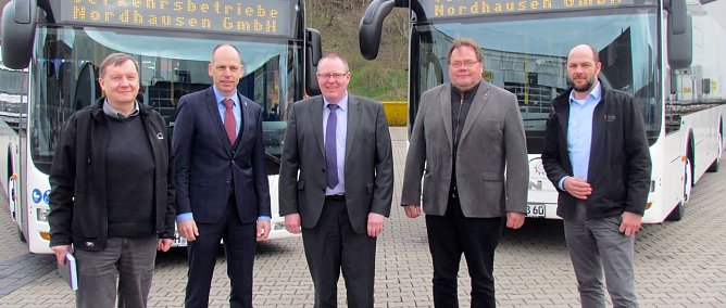 Neue Busse (Foto: Franziska Bernsdorf (Stadtwerke Nordhausen))