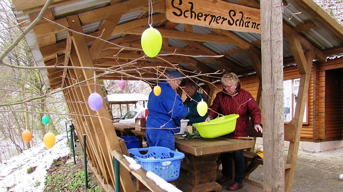 Vorbereitungen in Ilfeld (Foto: L. Schubert)