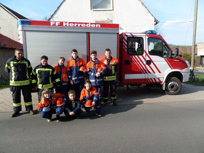 Die Jugendfeuerwehr Herreden stellt sich vor (Foto: Pressestelle Stadt Nordhausen)