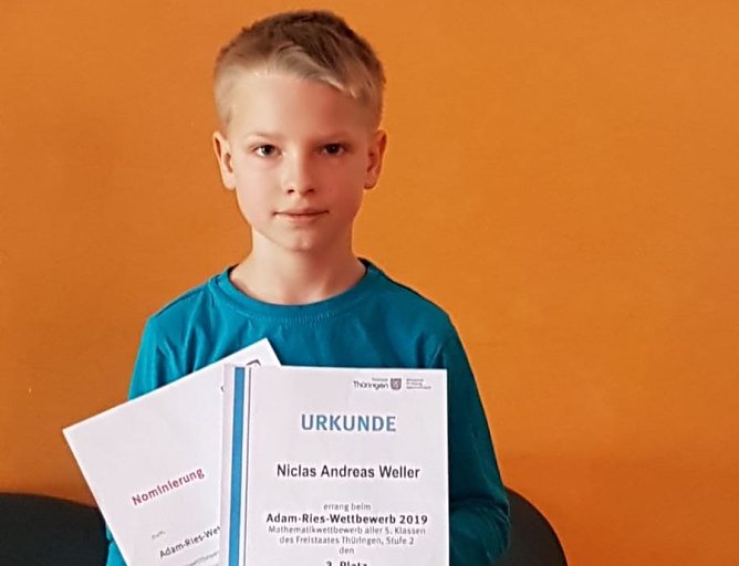 Dritter Platz f&uuml;r Niclas Andreas Weller (Foto: Heike Roeder)