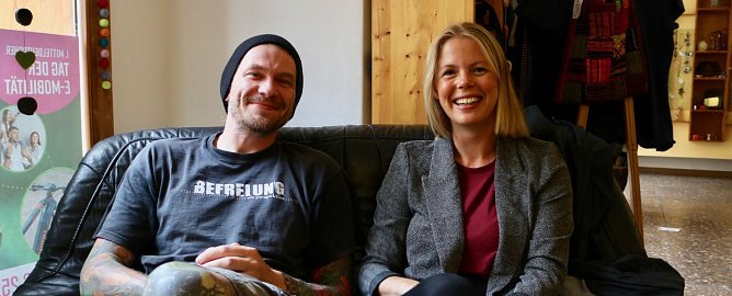 Frische Kraft f&uuml;r Kreistag und Stadtrat - Alexander Heizer und Carolin Roth wollen sich gerne politische engagieren (Foto: Angelo Glashagel)
