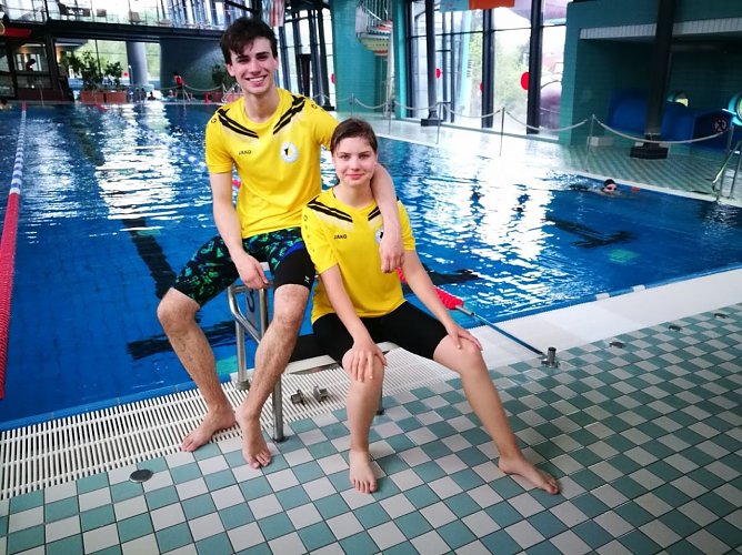 Bei den s&uuml;ddeutschen Meisterschafen gab es harte Konkurrenz f&uuml;r Veronique K&ouml;nig und Benedict V&ouml;lker (Foto: SVN 90 e.V.)