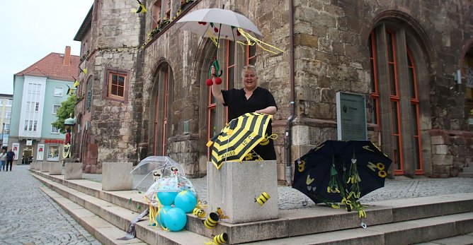 Tolle Deko zur Modenschau (Foto: Stadtverwaltung Nordhausen)