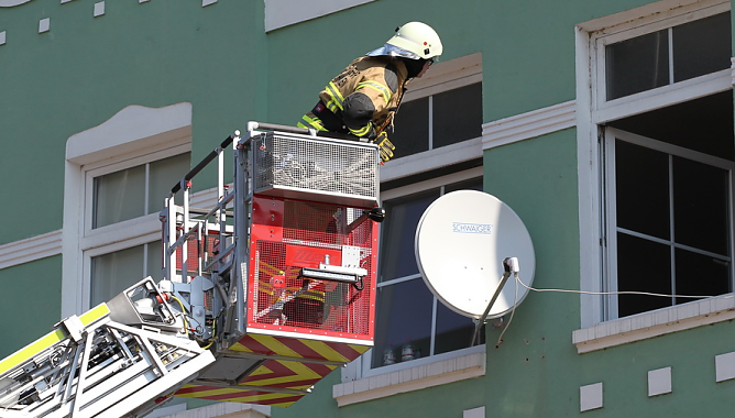 Einsatz in der Langen Stra&szlig;e (Foto: S. Dietzel)