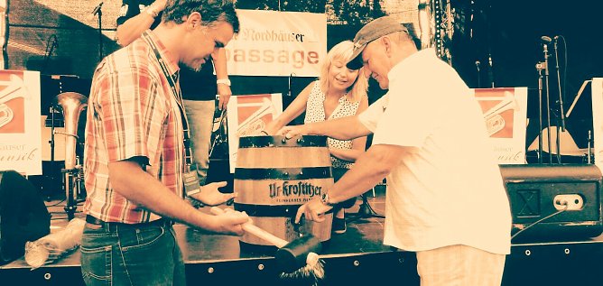 Fassansich 2018 mit Oberb&uuml;rgermeister Buchmann und Veranstalter Sven-Bolko Heck (Foto: nnz-Archiv)