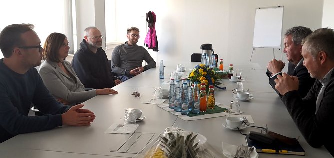 Besuch bei Schachtbau (Foto: nnz)