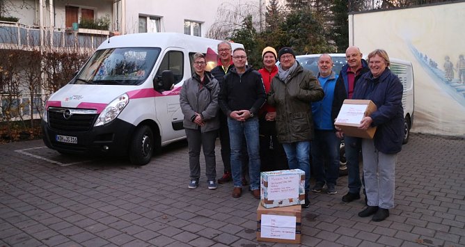 Hilfskonvoi nach Mediasch gestartet (Foto: Angelo Glashagel)