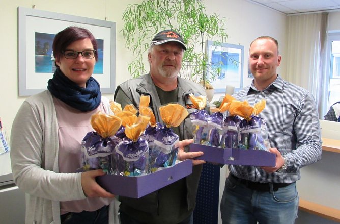 Schokoladenmänner unterwegs zur Langen Wand (Foto: Lydia Schubert) Schokoladenmänner unterwegs zur Langen Wand (Foto: Lydia Schubert)