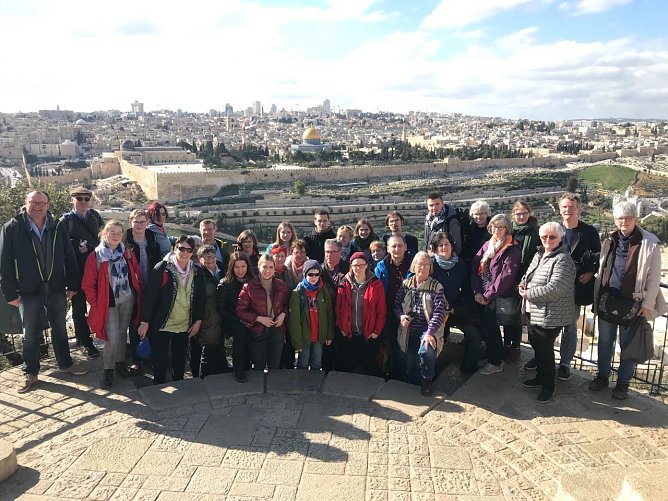 Die Nordh&auml;user Reisegruppe weilte am Mittwoch in Jerusalem (Foto: Ivonne Stechardt-Lauer)