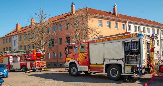 Feuerwehr im Einsatz (Foto: S. Tetzel)