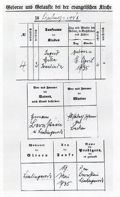 Geburtsregister (Foto: H.Kneffel)